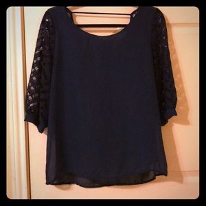 Navy blue blouse